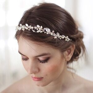 Pearl Rhinestone Wedding Headband Bridal Hair Accessory Headpiece Tiara